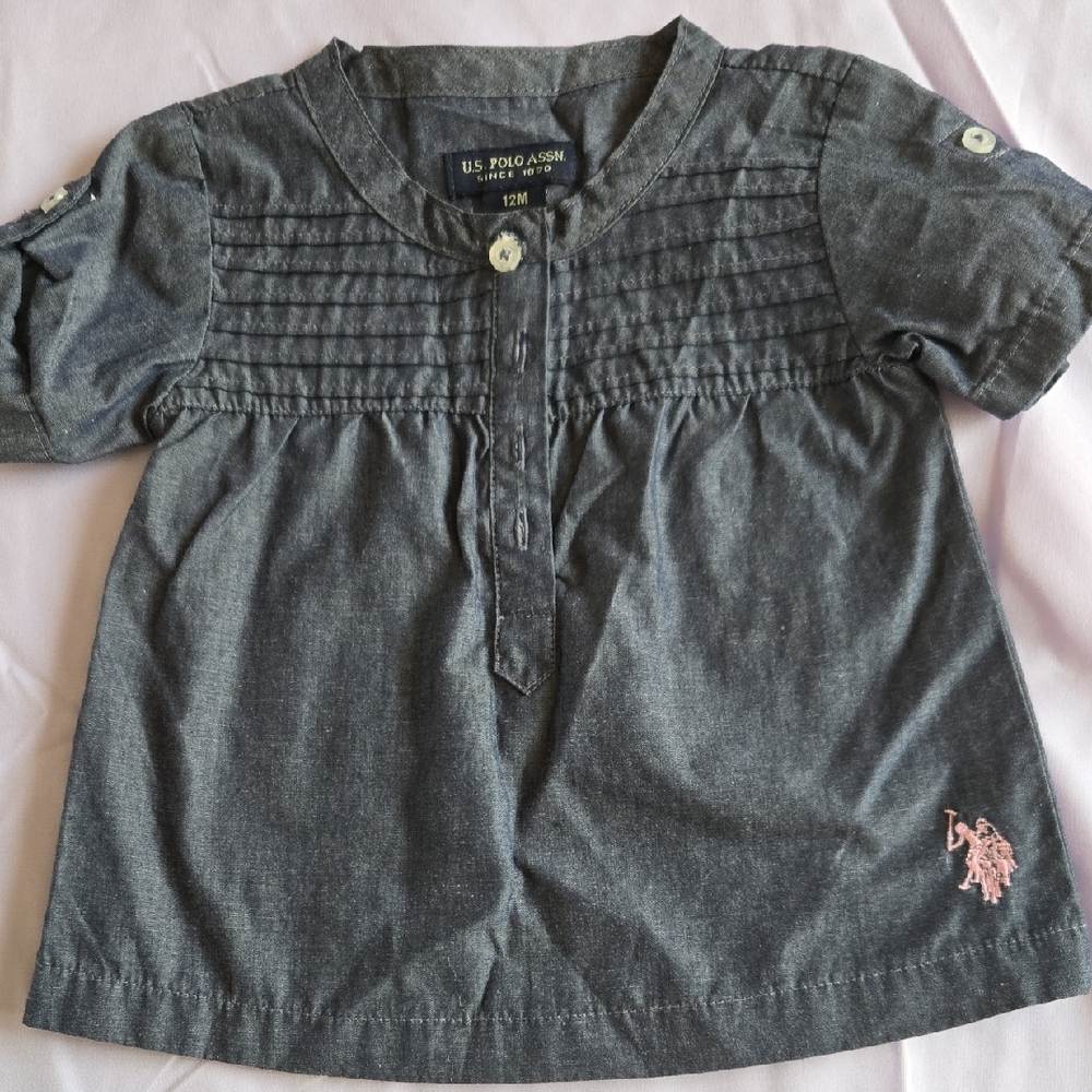 U.S. Polo Assn. Gray Button Down Shirt Casual Style